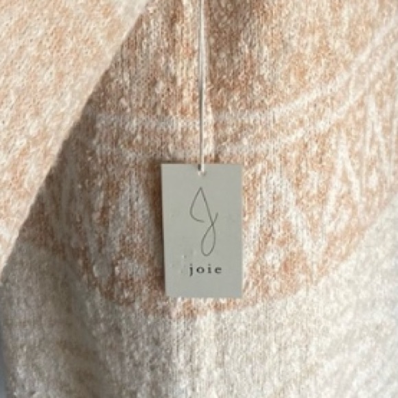 SOLD!!! Joie Cream & Beige Nordic Long Cardigan Duster - Picture 9 of 9